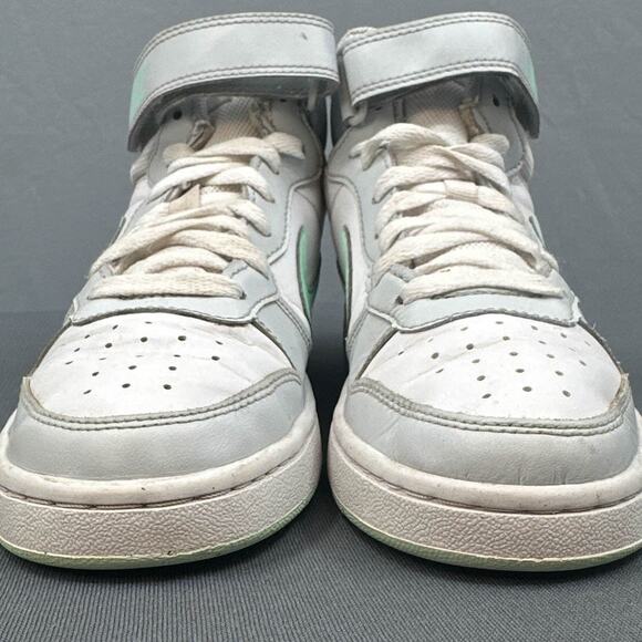 Nike Court Borough Mid 2 Sneakers 5Y Pure Platinum Mint Green CD7782-011 Youth - Picture 9 of 15